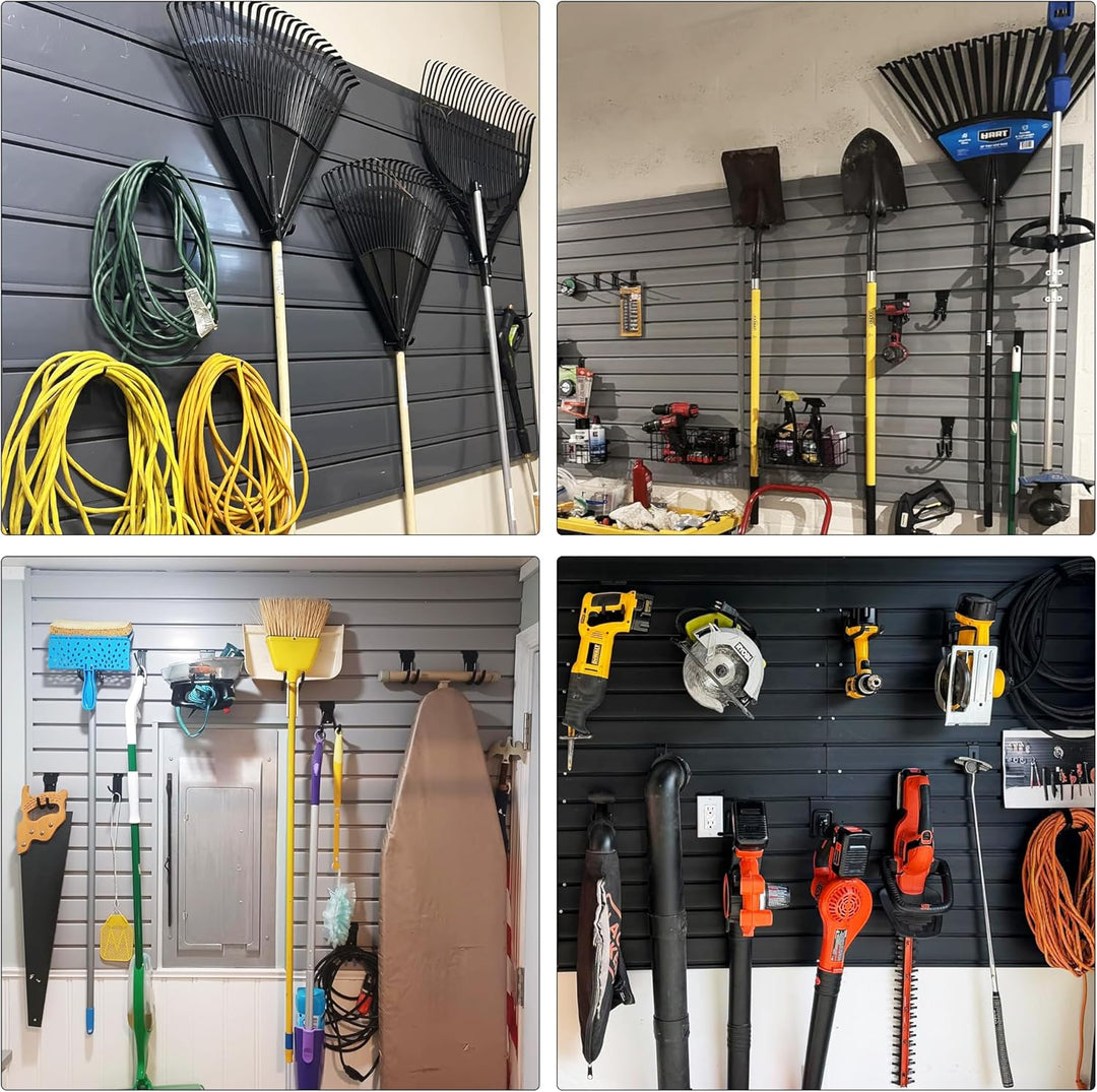 3-H Slatwall Zubehör, Slatwall Hooks & Hangers Multi Sizes, Slat Wall Heavy Duty Hanging Hooks Garag