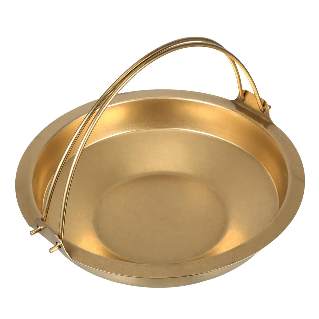 SOLUSTRE Brattopf Aus Edelstahl Campingtopf Zum Kochen Sukiyaki-kochtopf Aus Campingkochertopf Für A