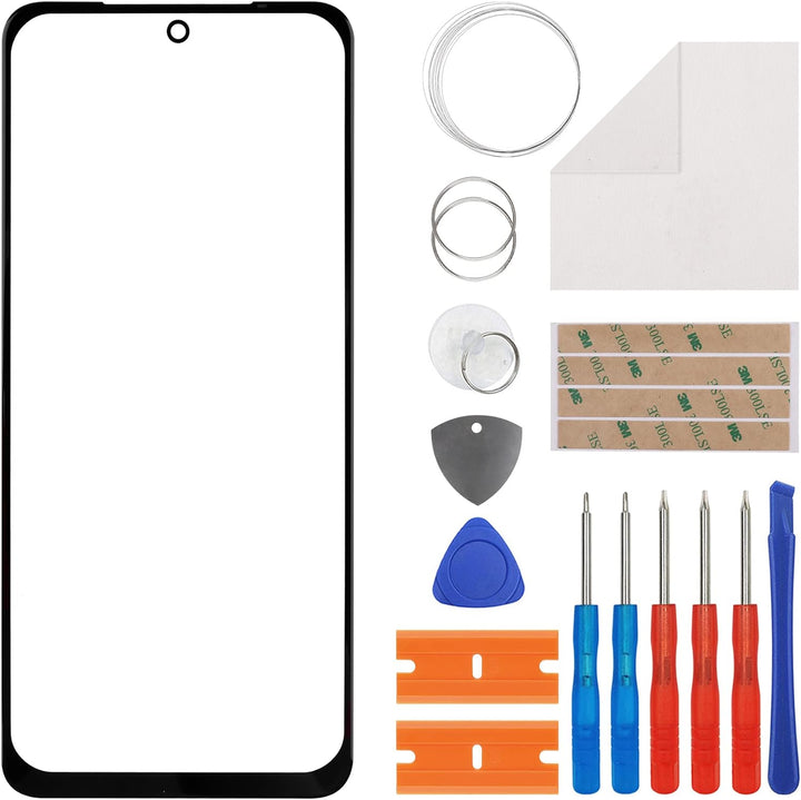 Duotipa NEU Frontglas Glas Display Reparatur Kompatibel mit Redmi Note 10 (4G) /Note 10S M2101K7AI M