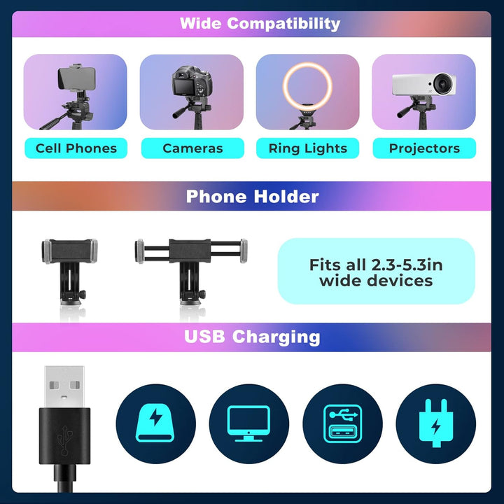UBeesize 12 Zoll RGB Ringlicht Stativ mit Fernauslöser - Dimmbares Selfie Ringlicht für Selfie, Live
