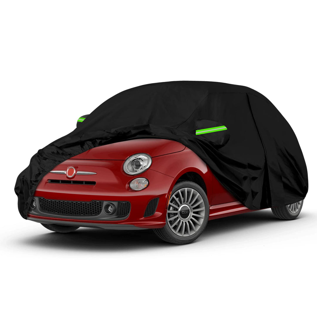 Wasserdicht Autoabdeckung Ersatz für 2007-2024 FIAT 500/500C/500E/Abarth, Vollgarage Autoplane Auto