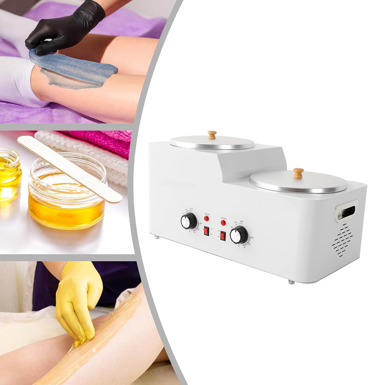 Doppeltopf Wachswärmer Waxing Set Elektrischer Doppeltopf-Wachserhitzer für die enthaarungswachs Ent