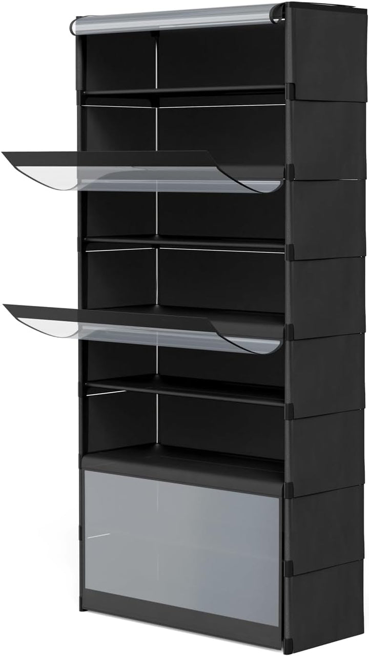HUOLE Schuhschrank, für 20 Paar Schuhe, Aufbewahrung für Schuhe, Möbel, Eingangsbereich, für Eingäng