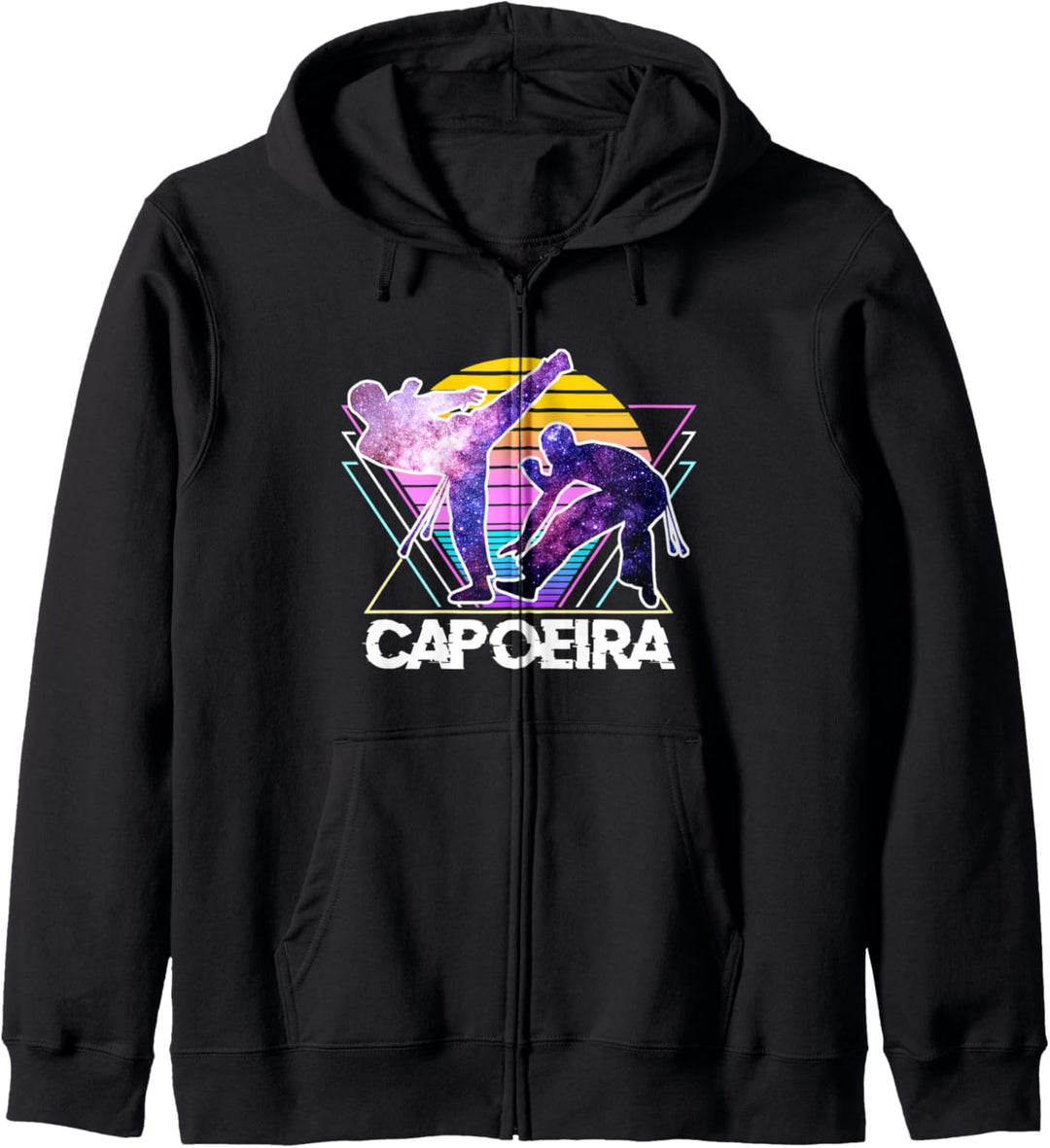Capoeira brasilianische Kampfsportart Vintage Vaporwave 90s Kapuzenjacke