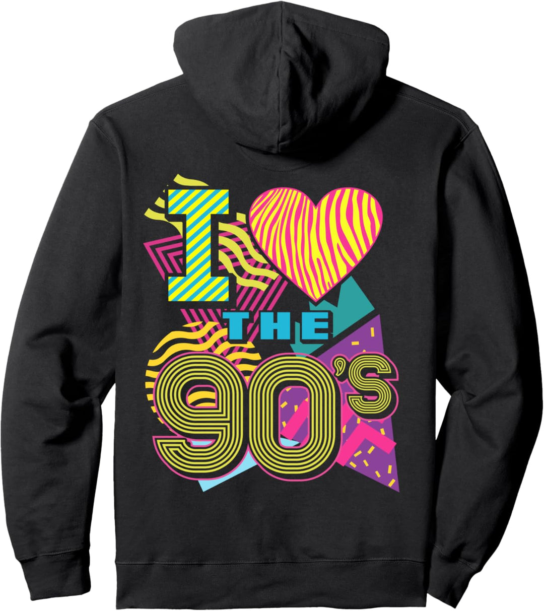 Ich liebe die 90er Jahre 1990er Jahre Nostalgie 80er Jahre Pullover Hoodie