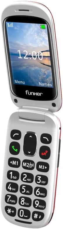 Funker E200 MAX Audio 2,für ältere Menschen,Verstärktes Audio,kompatibel mit Kopfhörern,XXL-Display,