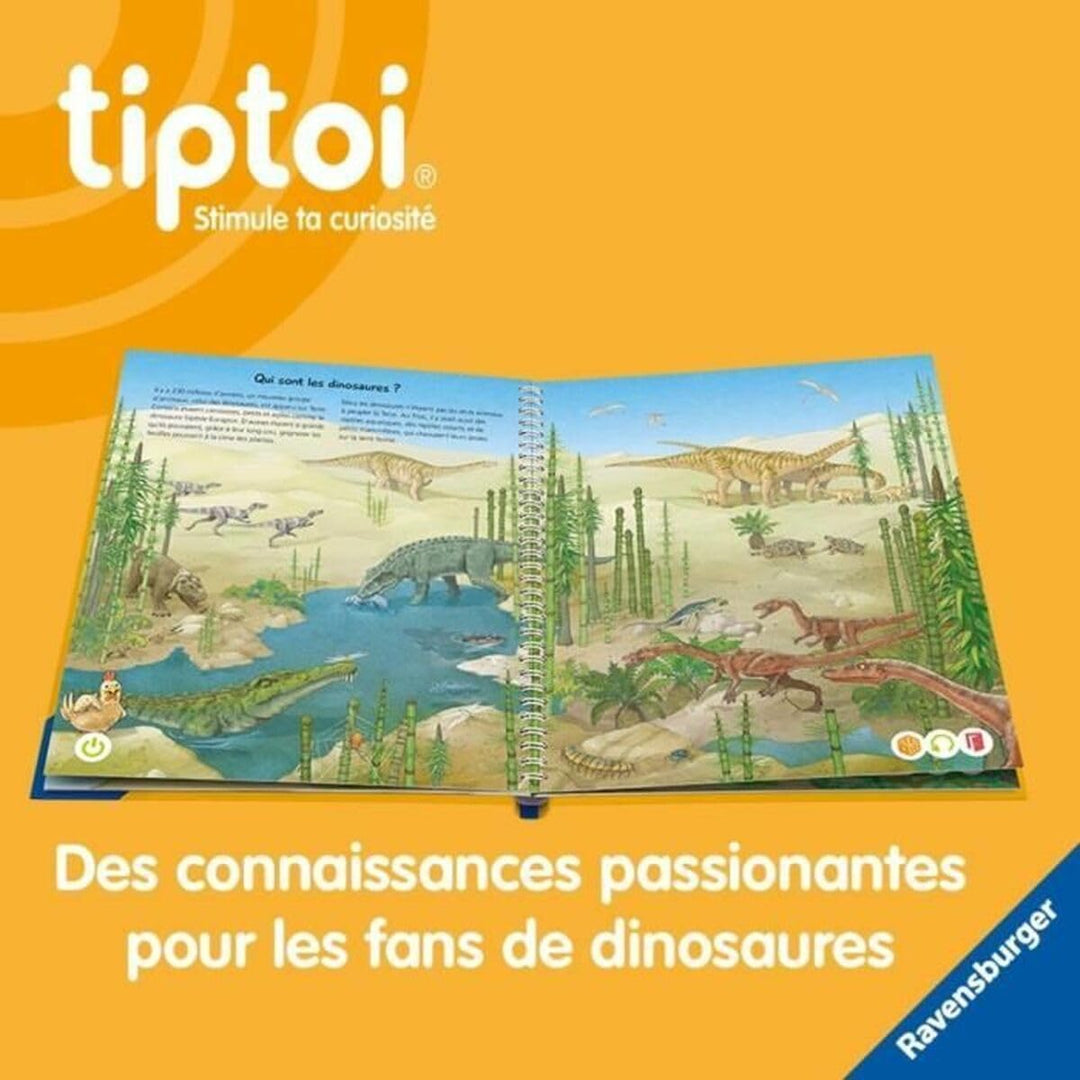 Ravensburger - tiptoi® – Starter-Set – Leser + Buch Ich entdecke die Dinosaurier – elektronisches Le