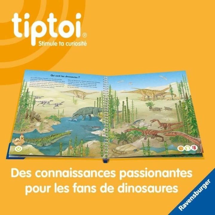 Ravensburger - tiptoi® – Starter-Set – Leser + Buch Ich entdecke die Dinosaurier – elektronisches Le