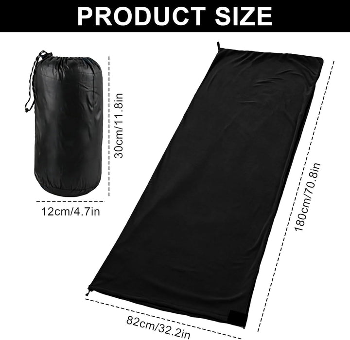 Schlafsack 180x82 cm Fleece - Hüttenschlafsack für Frühling & Sommer - 2-Wege-Reissverschluss - Kopp