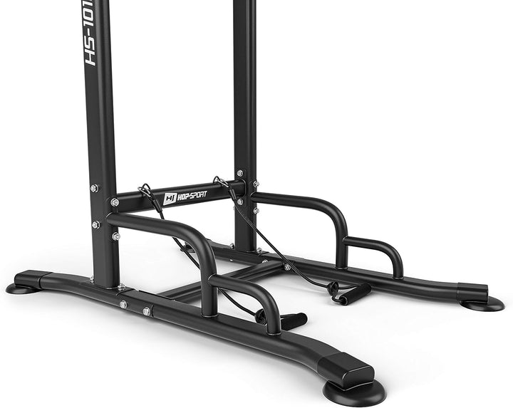 Hop-Sport Kraftturm HS-1016 - Power Tower mit Dip Station, Klimmzugstange und Power
