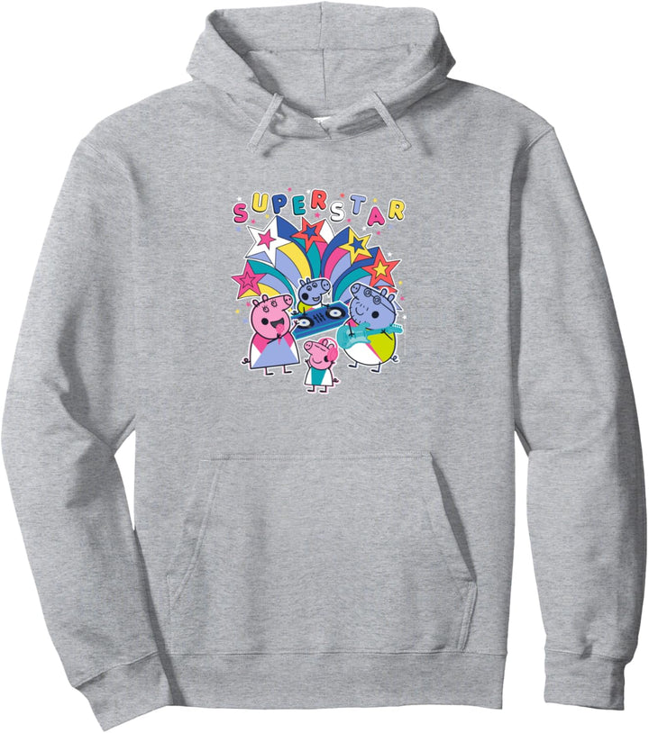 Peppa Pig Super Star Poster Pullover Hoodie