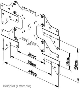 Drall VESA Adapter Adapterplatte - für LED LCD Plasma Curved OLED Fernseher Halterung - Erweiterung