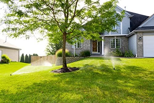 Rain Bird 32HE In-Ground Pro Rotor Pop-Up Sprinklersystem Kit mit Click-N-Go Gartenschlauchanschluss