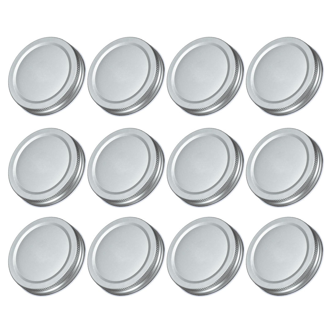QUARKZMAN 42 Stück Einmachglasdeckel, 70mm/2.76" Regular Mouth Zinnplattenkappen auslaufsicher für E