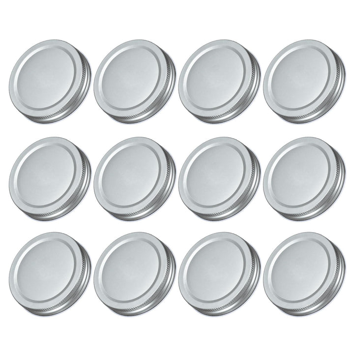 QUARKZMAN 42 Stück Einmachglasdeckel, 70mm/2.76" Regular Mouth Zinnplattenkappen auslaufsicher für E