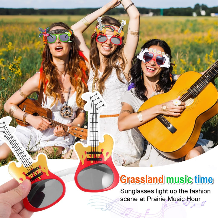 10 Einzigartige Hawaiianische Lustige Sonnenbrille Partybrillen Fotobox Accessoires Diese Neuartigen