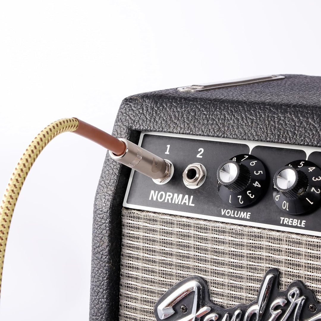 D'Addario Custom Series Instrumentenkabel mit Flechtschirm, Tweed, 6 m