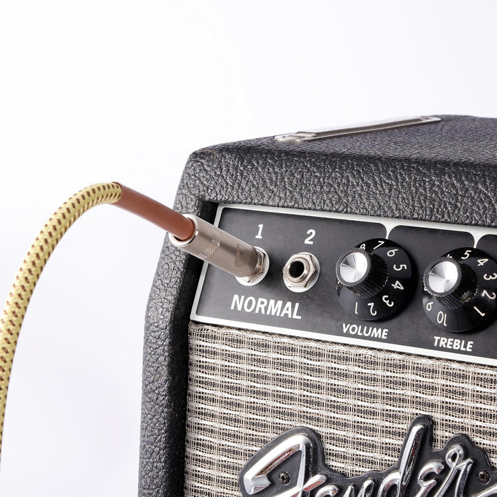 D'Addario Custom Series Instrumentenkabel mit Flechtschirm, Tweed, 6 m