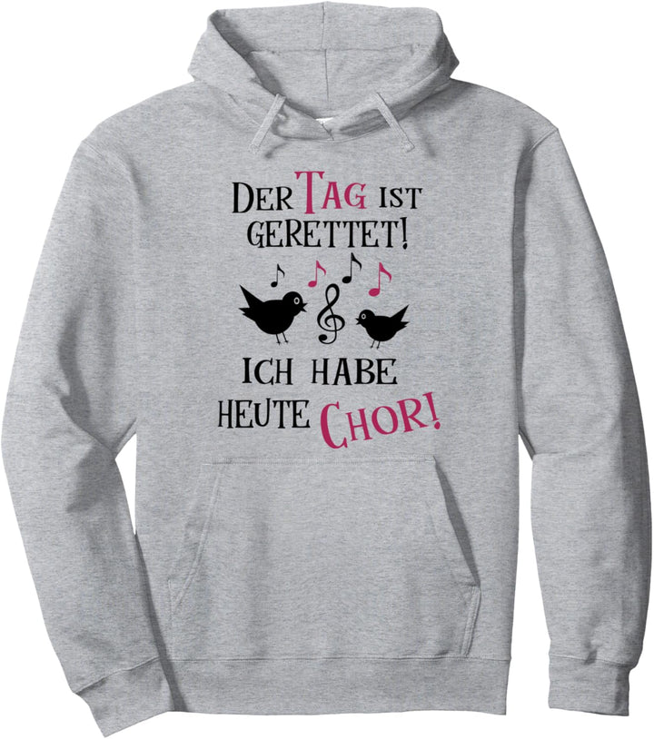 Chor Geschenk Singen Musik Noten Notenschlüssel Spruch Pullover Hoodie