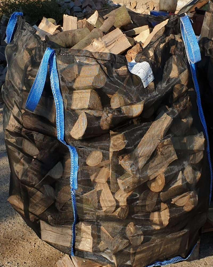 Woodbag Holz Big Bag Netzgewebe mit Sternboden 100x100x100/120/140/160cm für Brennholz (ohne Inhalt)