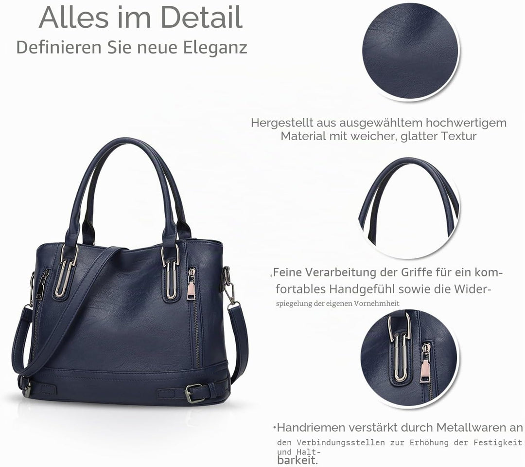 NICOLE &amp; DORIS Frauen Handtaschen Top Griff taschen PU Leder Umhängetasche Grosse Kapazität Crossbod