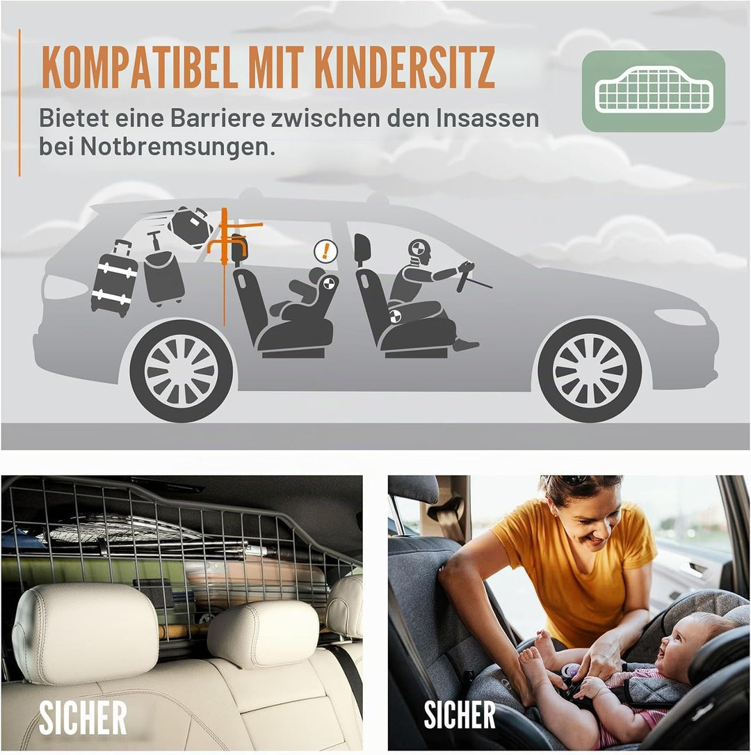 Travall Hundegitter für Renault Captur (2019-) Fahrzeugspezifisches Hundegitter, Kofferraumschutz fü