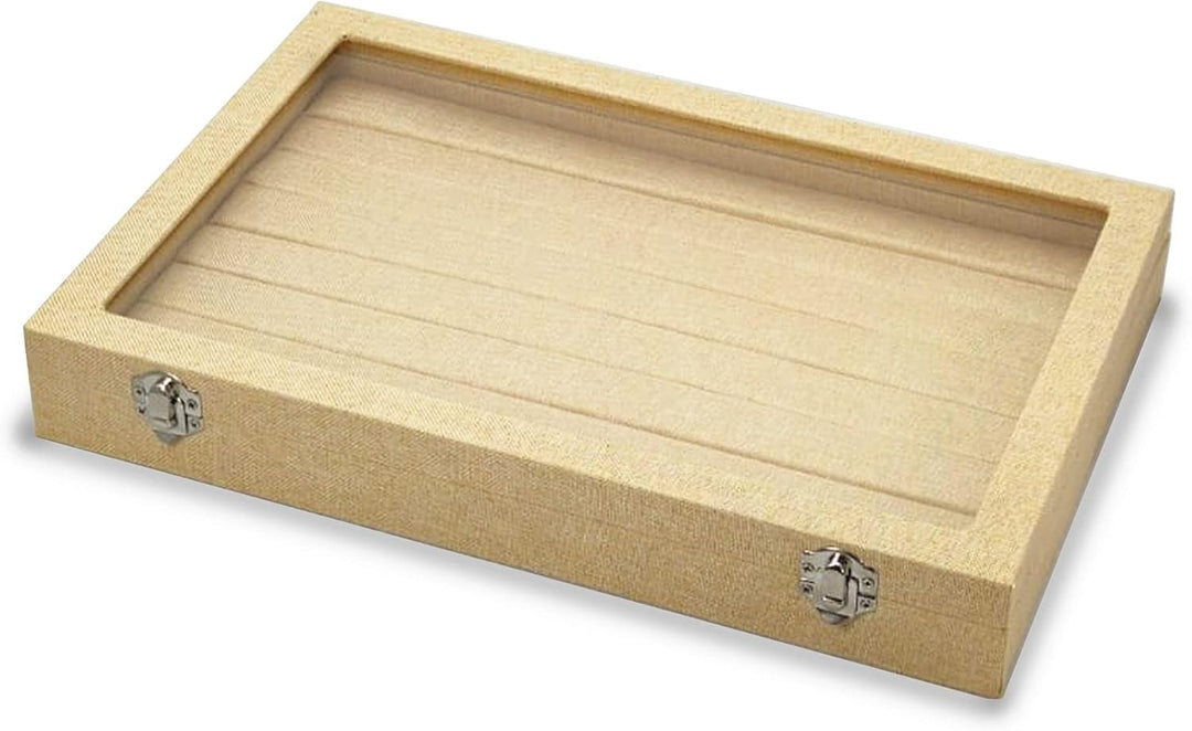 MR Maestro Relojero Ringschachtel aus Stoff, Beige
