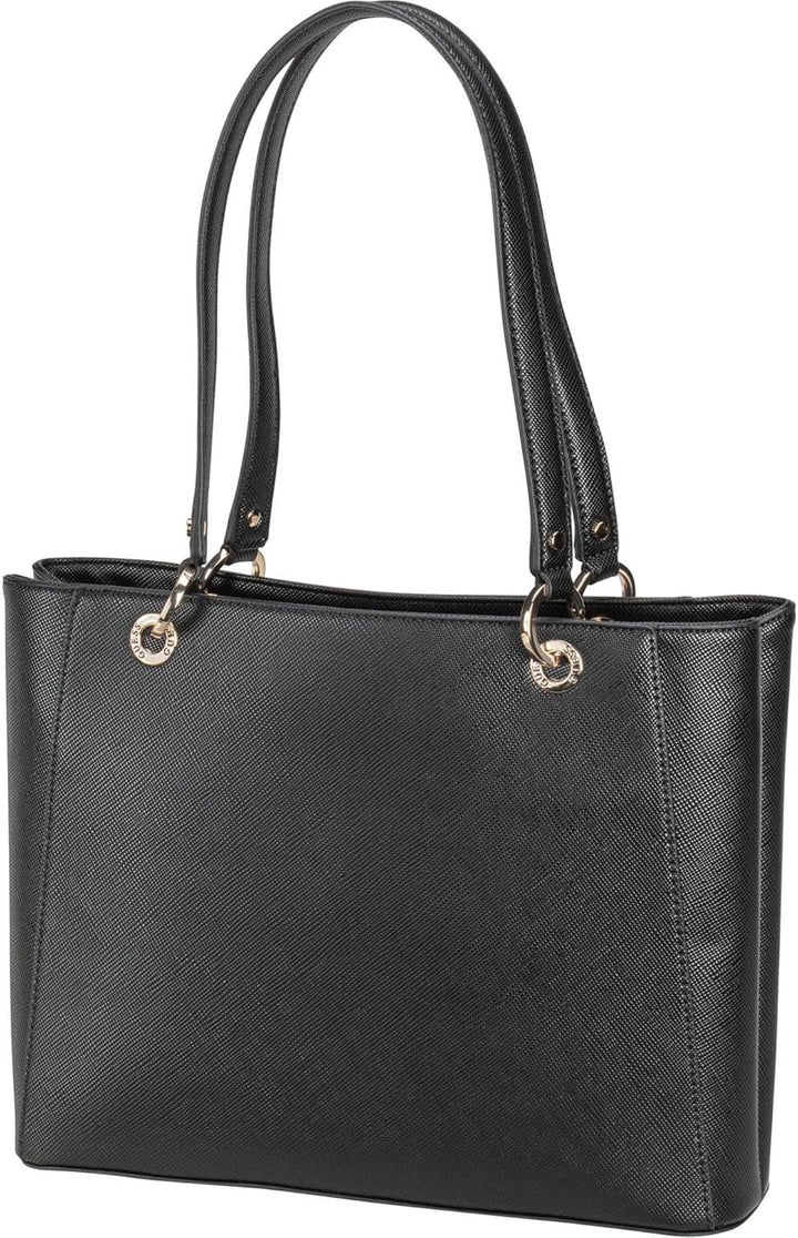 GUESS Damen Noelle Noel Tote Bag Schwarz, Schwarz