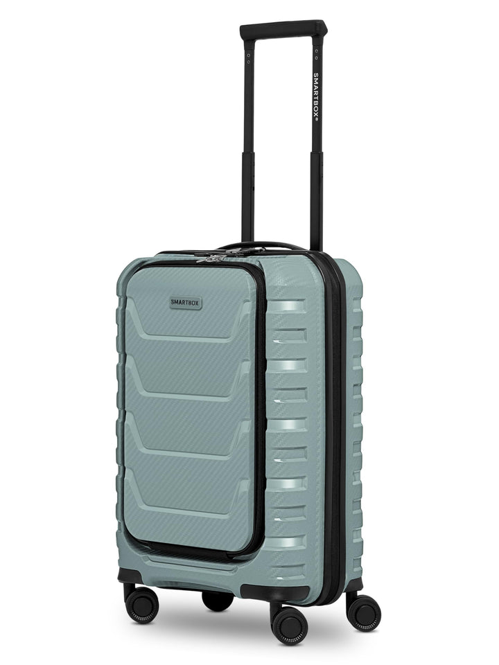 Smartbox Kabinenkoffer mit Laptopfach 36x22x55 cm, Handgepäck Koffer mit Frontöffnung, Leichter Hart