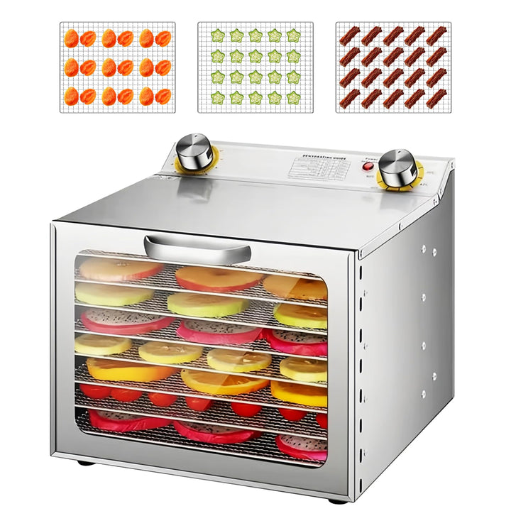 Dörrautomat,Dörrautomat Edelstahl,Gefriertrockner für zuhause,Dörrgerät für Lebensmittel,Dehydrator