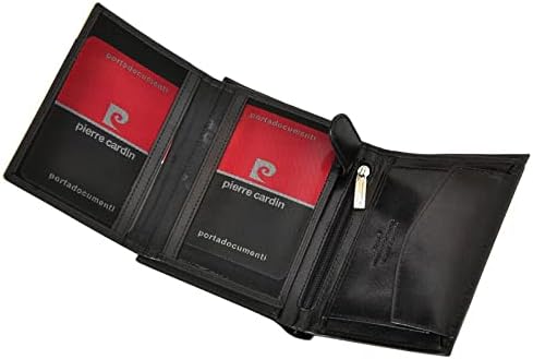 Pierre Cardin Pojemny męski portfel YS520.1 326 RFID Verschluss ohne Clip Elegantes Schwarz, Verschl