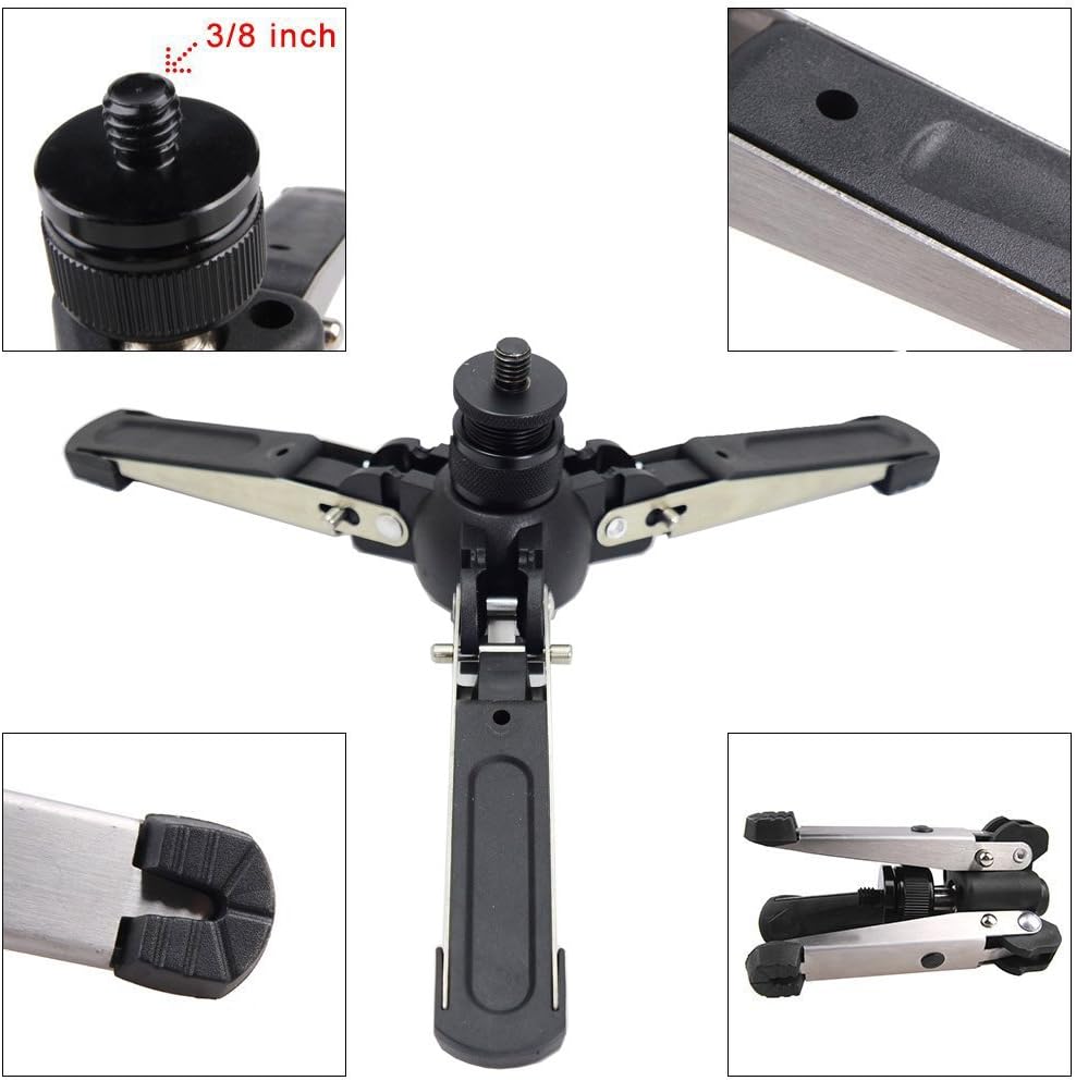 Video Einbeinstativ Kit, 148 cm Fluidkopf Einbeinstativ mit abnehmbarem Stativfuss für DSLR-Kamera.