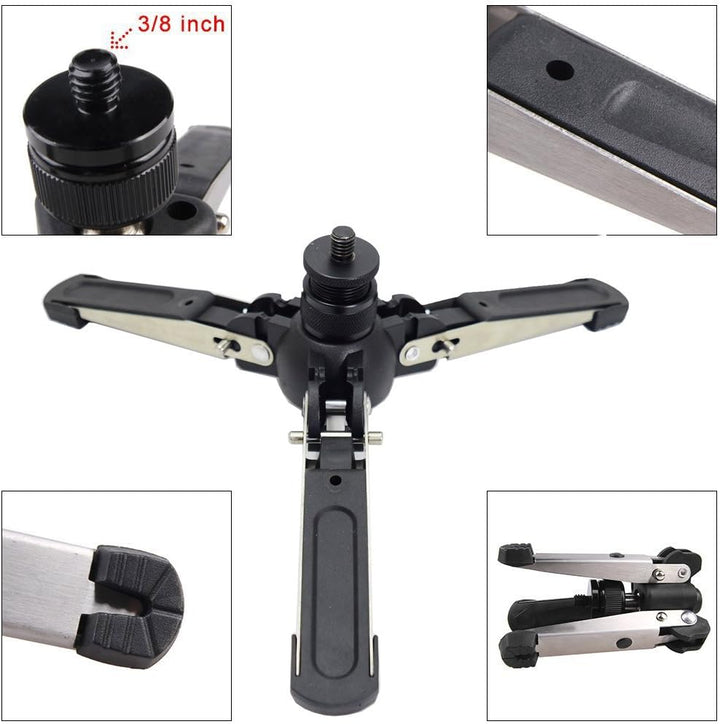 Video Einbeinstativ Kit, 148 cm Fluidkopf Einbeinstativ mit abnehmbarem Stativfuss für DSLR-Kamera.