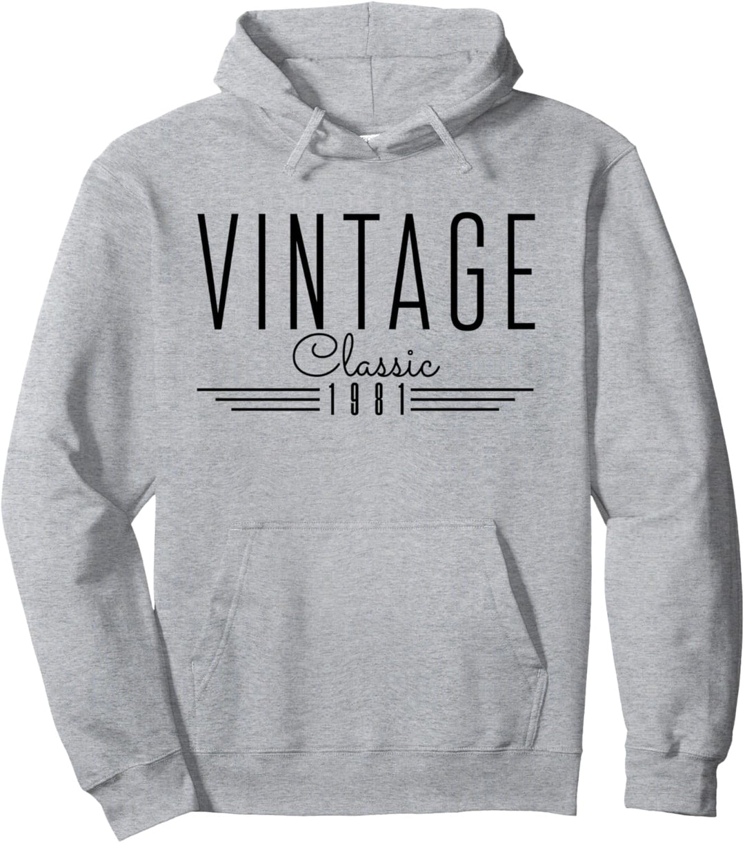 40. Geburtstag Lustig Geschenk Vintage Classic 1981 Pullover Hoodie