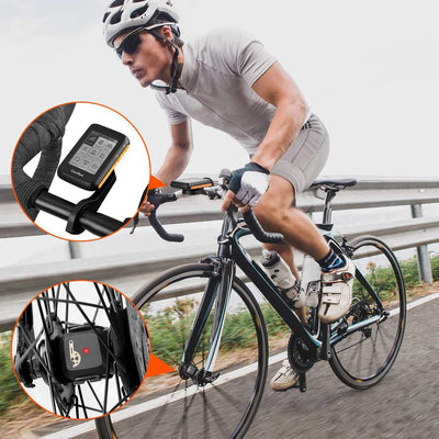 COOSPO BC200 Ciclocomputer GPS Bluetooth 5.0 ANT+, Computer Bicicletta Senza Fili Wireless Con LCD s