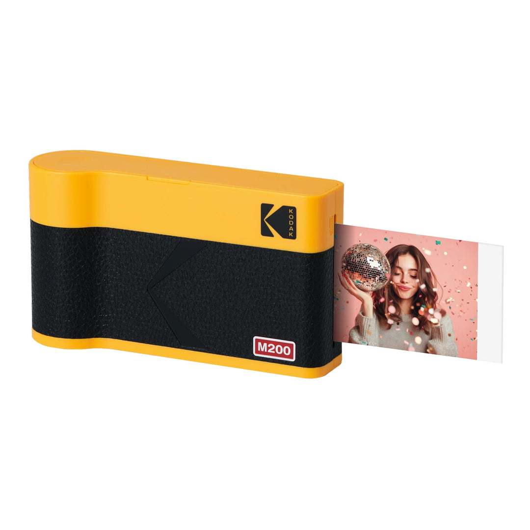 KODAK Mini 2 ERA 4PASS Mobiler Fotodrucker (5,3x8,6cm) (Gelb, Fotodrucker + 8 Blatts) Mini 2 Fotodru