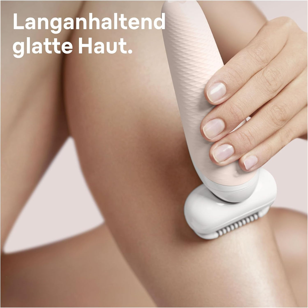 Braun Silk-épil 9 Flex Beauty-Set, Epilierer Damen / Haarentferner, rutschfester Handgriff und Druck