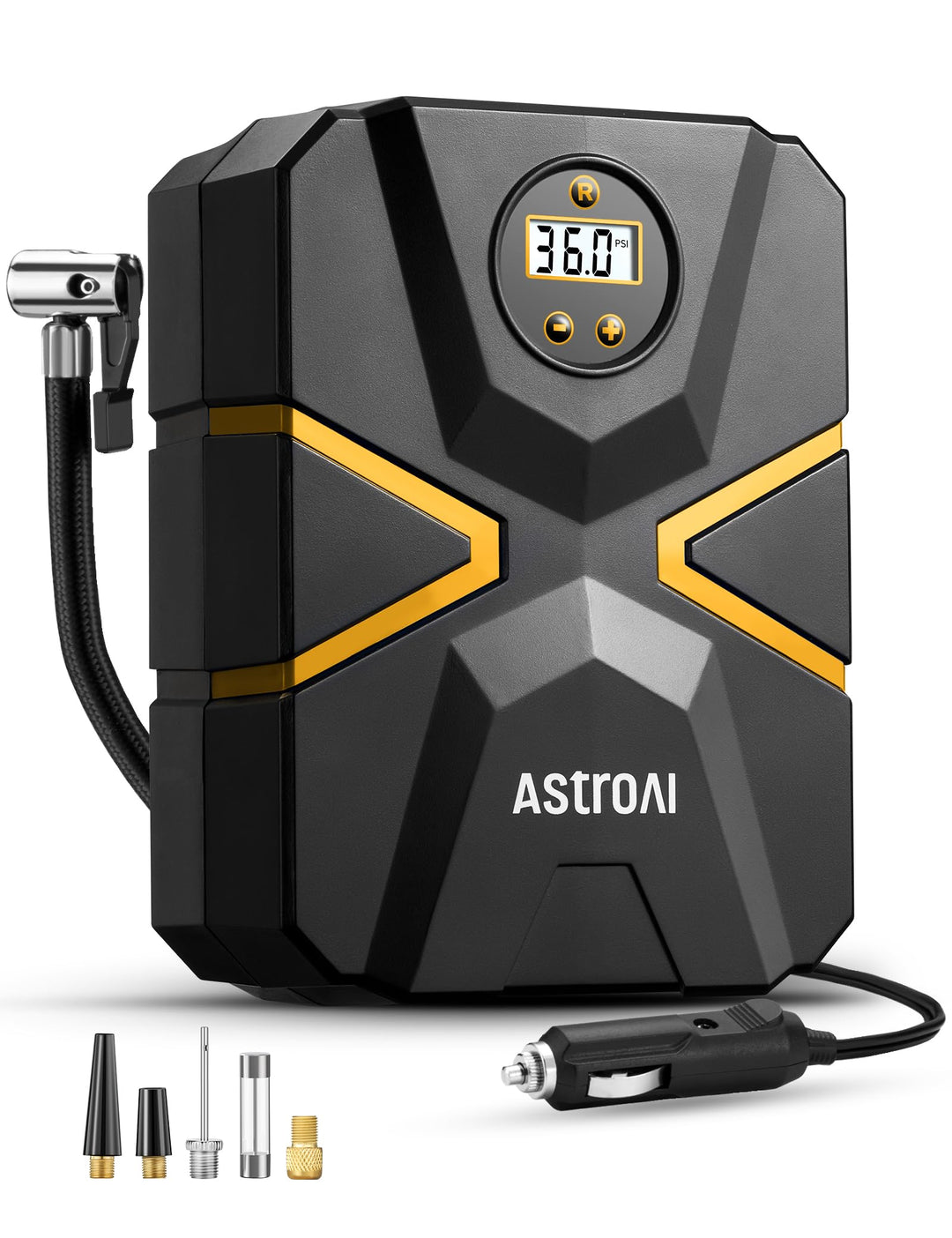 AstroAI Luftkompressor luftpumpe Auto 150 PSI Autoreifen Kompressor 12V mit Echtzeit-Digitalbildschi