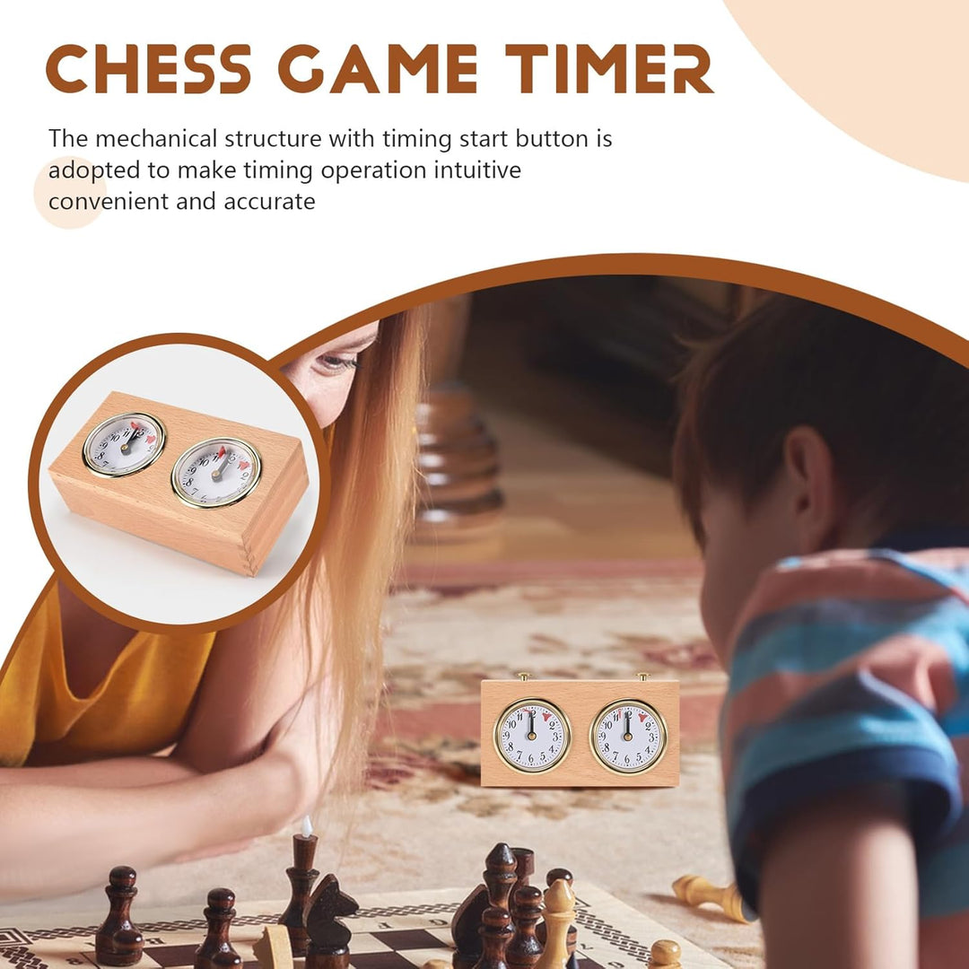 Jevina Schach Timer, Professionelle Digitale Internationale Schach Uhr, Hölzerne Count Up Down Schac