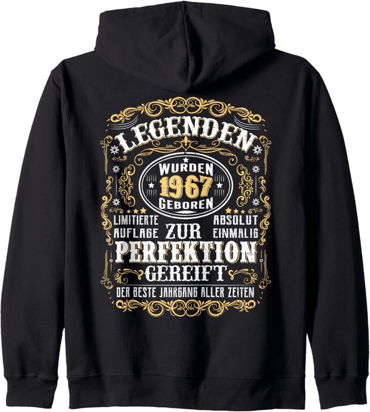 1967 Legenden Wurden 1967 Geboren Geburtstag Jahrgang 1967 Kapuzenjacke