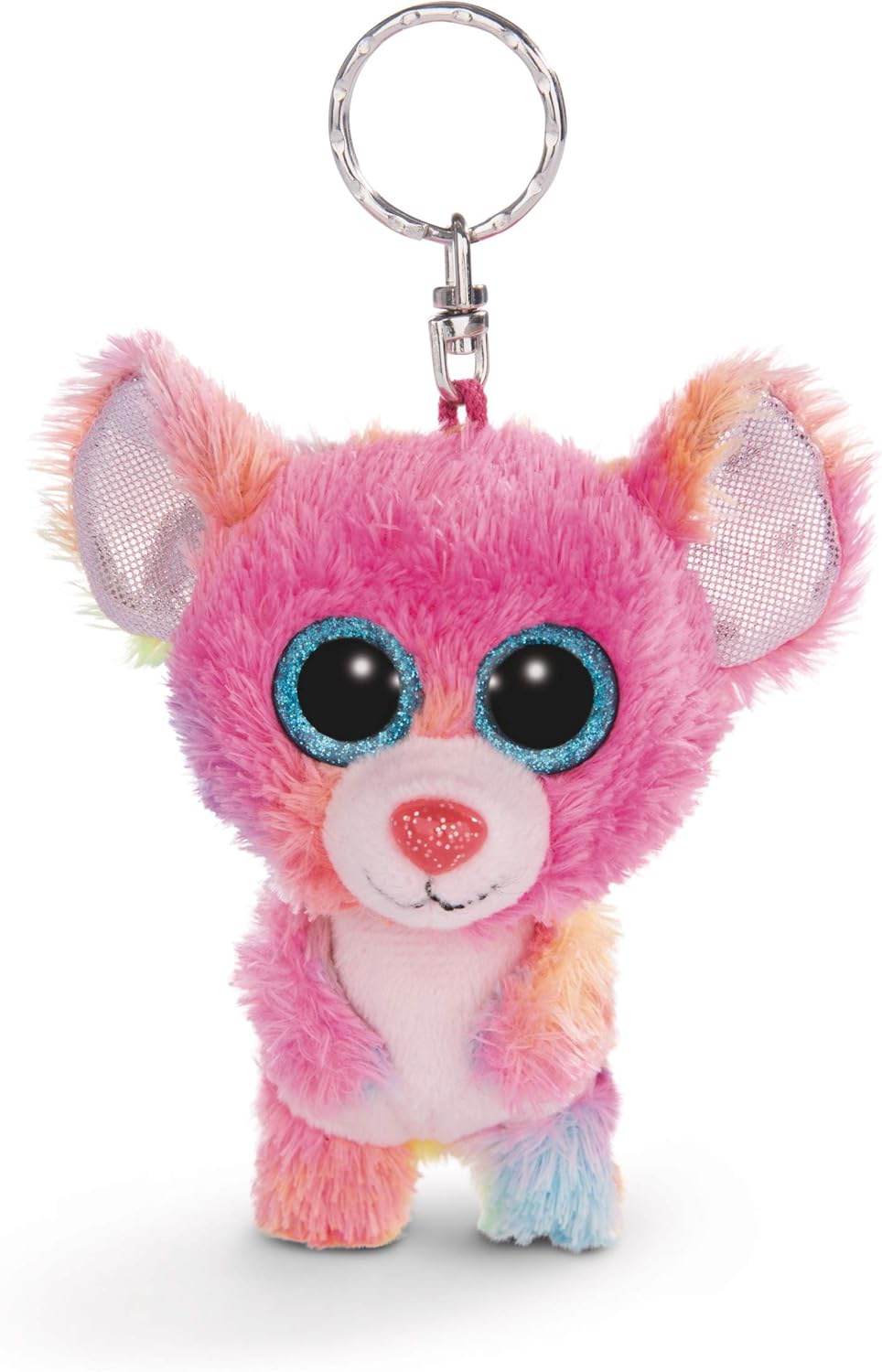 NICI Glubschis: Das Original – Glubschis Schlüsselanhänger Maus Candypop 9 cm – Maus Kuscheltieranhä