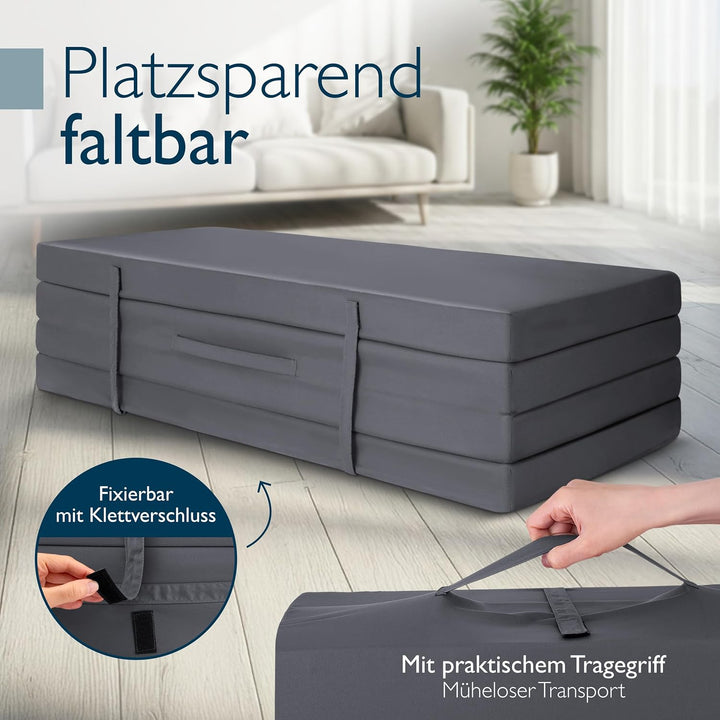 Klappmatratze Gästebett klappbar 120x195 cm Faltmatratze – Beautissu Gästematratze faltbar Reisematr