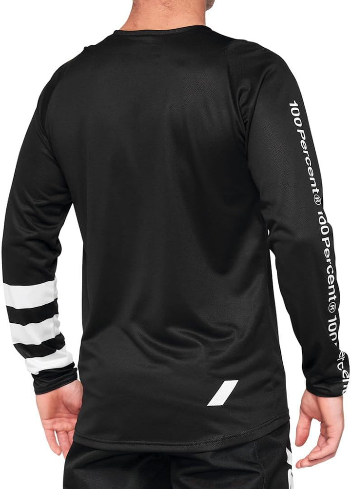 100% MTB-Jersey Langarm R-Core Schwarz Gr. M
