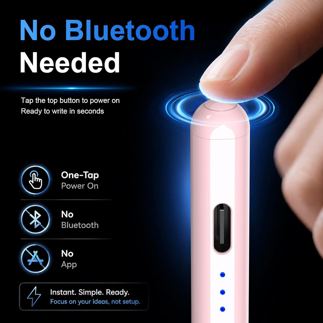 Pencil 1. Generation für iPad 11 (2025-2018), HATOKU Stift für Tablets mit Neigungsempfindlichkeit &