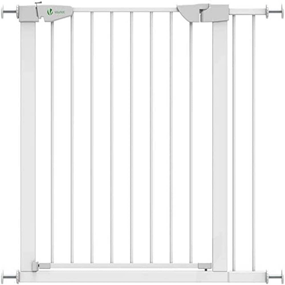 VOUNOT Treppenschutzgitter 75–96cm, ohne Bohren, Türschutzgitter für Kinder, Hunde und Katzen,Treppe