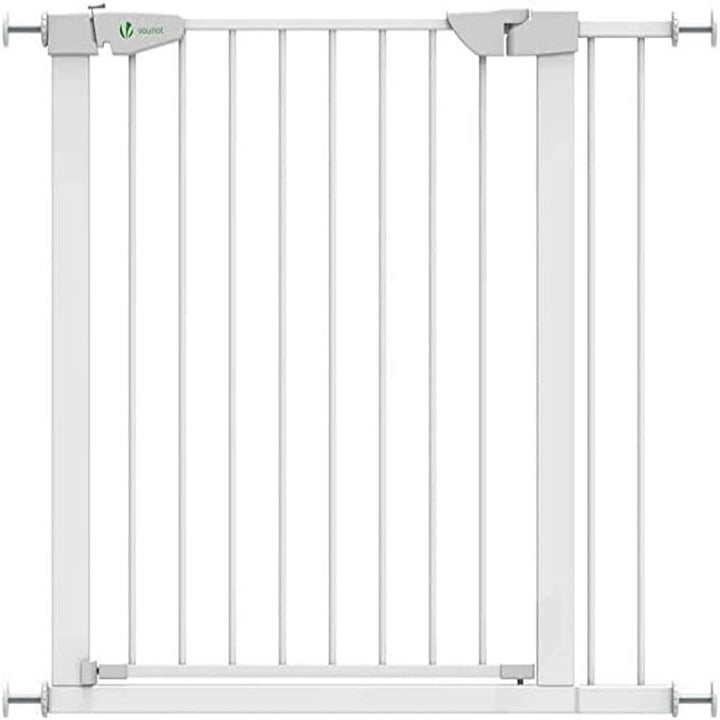 VOUNOT Treppenschutzgitter 75–96cm, ohne Bohren, Türschutzgitter für Kinder, Hunde und Katzen,Treppe