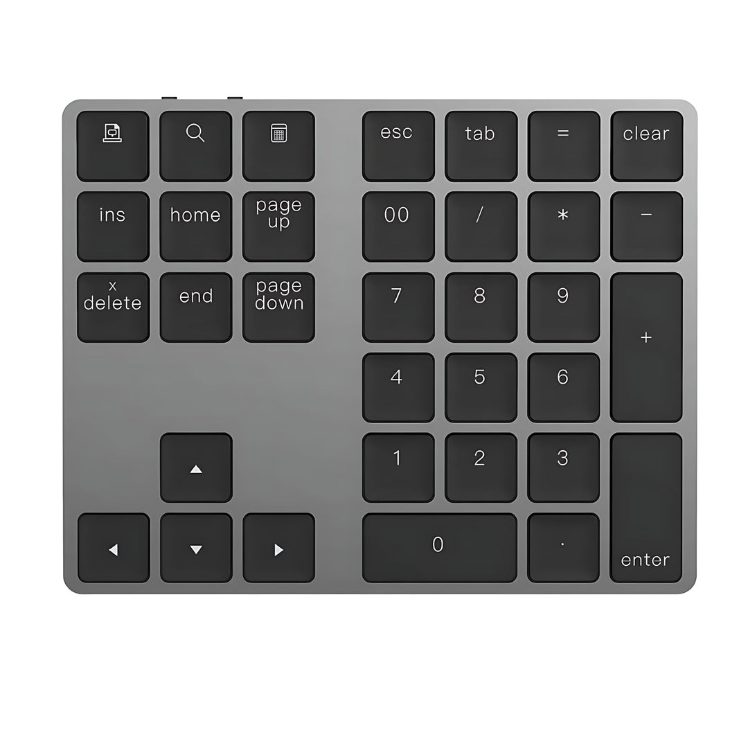 USB-C Bluetooth Numerische Ziffernblock – Kabelloses NumPad, Wiederaufladbare Numerische Tastatur fü
