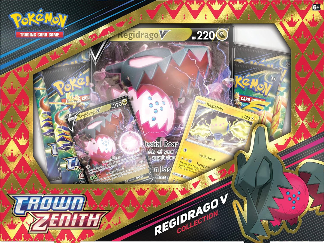 Pokémon Regidrago V Crown Zenith Kollektion Einzelbett, Einzelbett