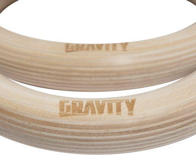 Gravity Fitness Holz-Gymnastikringe 32mm, 32mm