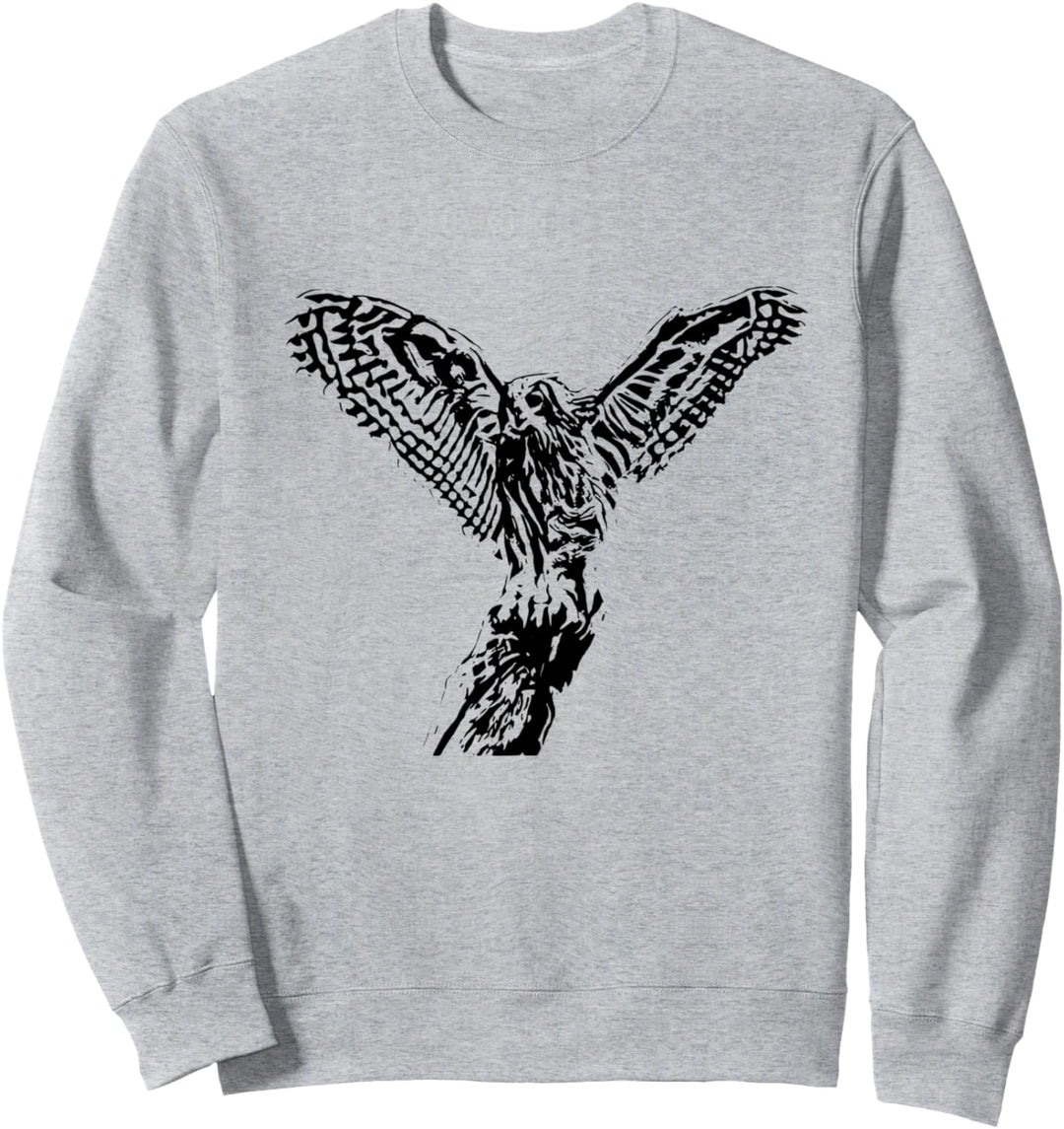 Eule Motiv Raubvogel Vögel Tiere Krallen Schnabel Eulen Sweatshirt